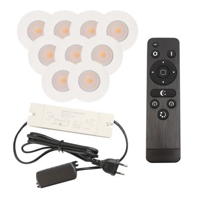 Hliníkové podhledové světlo na verandu bílé, Dico, 3W, LED 2700 K, IP65, s dálkovým ovládáním