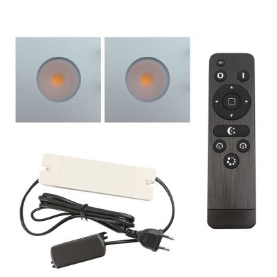 Hliníkové podhledové světlo na verandu chromové, Dico, 6W, LED 2700 K, IP65, s dálkovým ovládáním