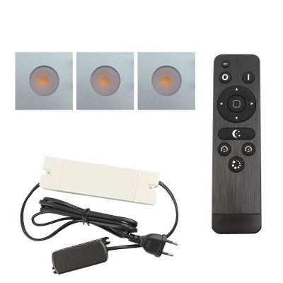 Hliníkové podhledové světlo na verandu chromové, Dico, 9W, LED 2700 K, IP65, s dálkovým ovládáním