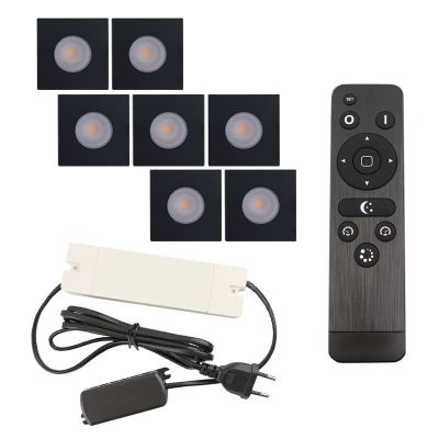 Hliníkové podhledové světlo na verandu černé, Dico, 21W, LED 2700 K, IP65, s dálkovým ovládáním
