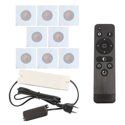 Hliníkové podhledové světlo na verandu bílé, Dico, 24W, LED 2700 K, IP65, s dálkovým ovládáním