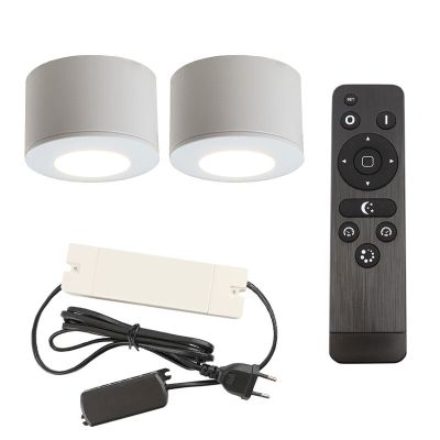 Hliníkové přisazené stropní svítidlo na verandu bílé, Vasso, 6W, LED 2700 K, IP44, s dálkovým ovládáním