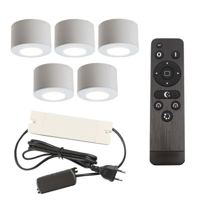 Hliníkové přisazené stropní svítidlo na verandu bílé, Vasso, 15W, LED 2700 K, IP44, s dálkovým ovládáním