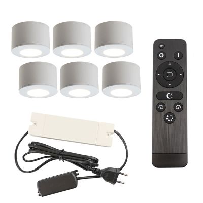 Hliníkové přisazené stropní svítidlo na verandu bílé, Vasso, 18W, LED 2700 K, IP44, s dálkovým ovládáním