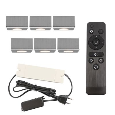 Hliníkové přisazené stropní svítidlo na verandu chromové, Fredo, 18W, LED 2700 K, IP44, s dálkovým ovládáním