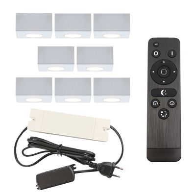 Hliníkové přisazené stropní svítidlo na verandu bílé, Fredo, 24W, LED 2700 K, IP44, s dálkovým ovládáním