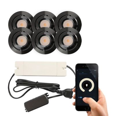 Hliníkové podhledové světlo na verandu černé, Rona, 3W, LED 2700 K, IP44