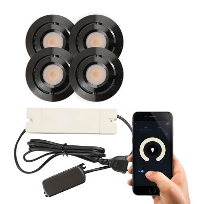 Hliníkové podhledové světlo na verandu černé, Rona, 3W, LED 2700 K, IP44