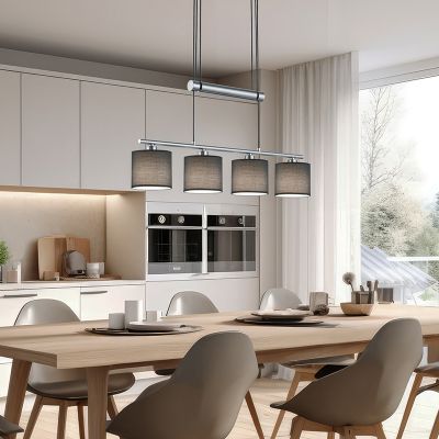 Niklové závěsné světlo kovové, Nordby