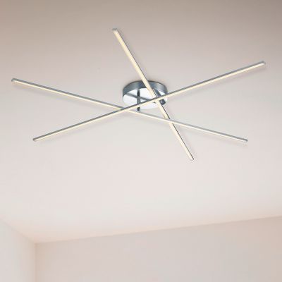 Niklové stropní světlo designové, Gottrup, 8,5W, LED 3000 K
