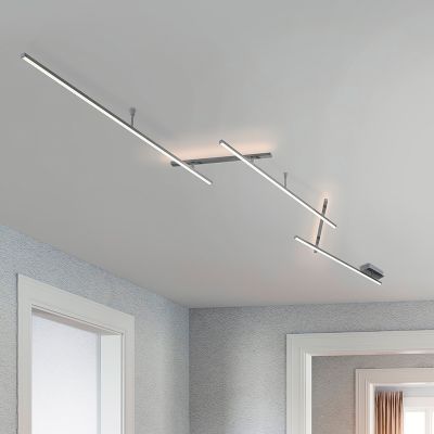 Niklové stropní světlo designové, Kandla, 6W, LED 3000 K
