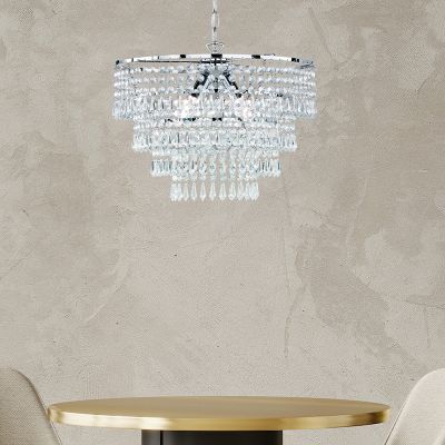 Chromové závěsné světlo designové, Allison