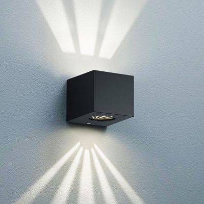 Černé venkovní světlo designové, Sandby, 2W, LED 3000 K, IP44