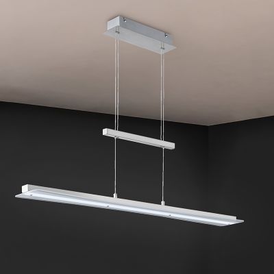Niklové závěsné světlo moderní, Port, 18W, LED nastavitelný od teplé po studenou bílou