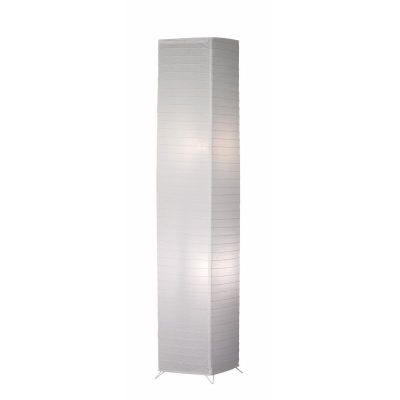 Papírová stojací lampa bílá, Vien, s vypínačem