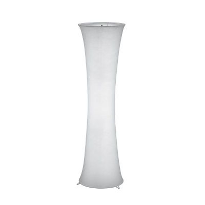 Bílá stojací lampa kovová, Vivy, s vypínačem
