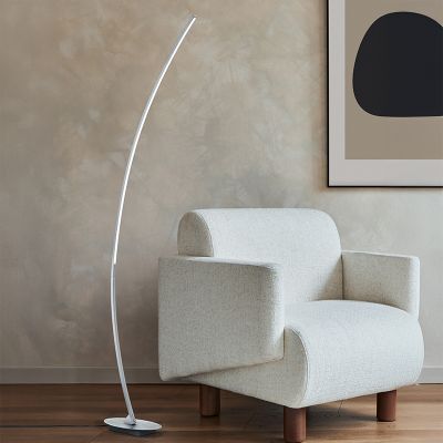 Černá stojací lampa designová, Vessla, 11W, LED 3000 K, s vypínačem