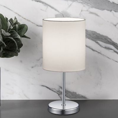 Chromová stolní lampa moderní, Zoe, s vypínačem