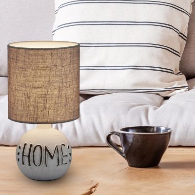 Keramická stolní lampa bílá, Mosh, s vypínačem