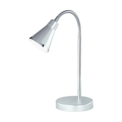 Šedá lampička plastová, Taimi, 3,8W, LED 3000 K, s vypínačem