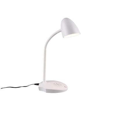 Bílá lampička moderní, Maribo, 4W, LED 3000 K, s dotykovým stmívačem