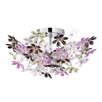 Chromové stropní svítidlo retro, Wooler