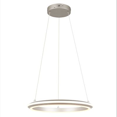 Niklové závěsné světlo moderní, Jiry, 34W, LED white switch, s 3stupňovým stmíváním