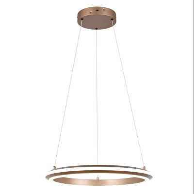 Hnědé závěsné světlo moderní, Jiry, 34W, LED white switch, s 3stupňovým stmíváním
