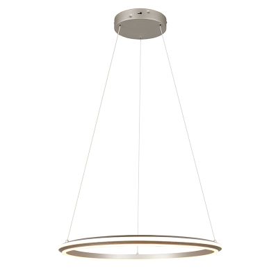 Niklové závěsné světlo moderní, Jiry, 48W, LED white switch, s 3stupňovým stmíváním