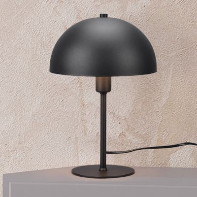 Černá stolní lampa moderní, Fransisca, s vypínačem
