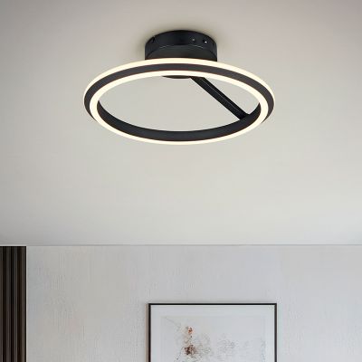 Černé stropní svítidlo moderní, Jiry, 34W, LED white switch, s 3stupňovým stmíváním