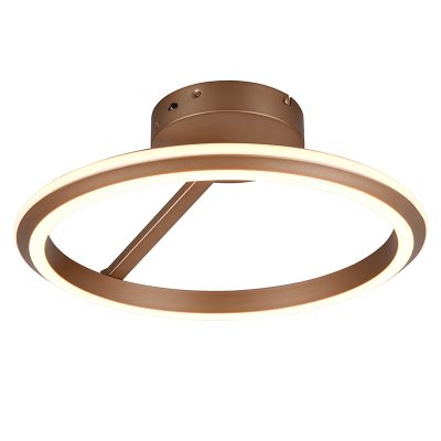 Hnědé stropní svítidlo moderní, Jiry, 34W, LED white switch, s 3stupňovým stmíváním
