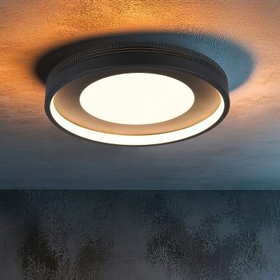 Černé stropní světlo moderní, Flory, 36W, LED 3000 K