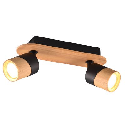 Dřevěné stropní bodové světlo rustikální, Carine