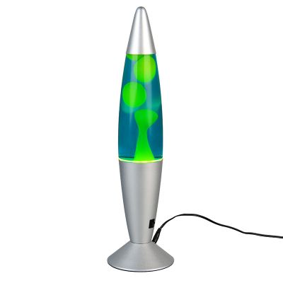 Zelená lávová lampa skleněná, Coert, 21W, LED 3000 K, s vypínačem