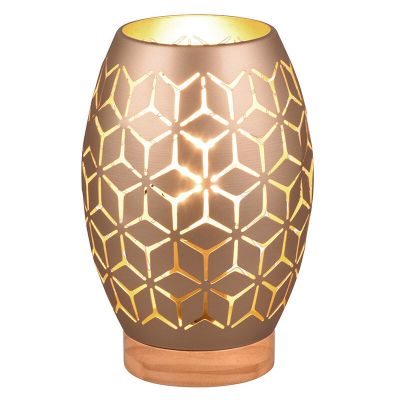 Taupe stolní lampa moderní, Delana