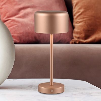 Bronzová stolní lampa moderní, Dustin, 1,5W, LED 3000 K, s dotykovým stmívačem