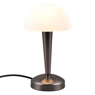 Černá stolní lampa moderní, Delila, s dotykovým stmívačem
