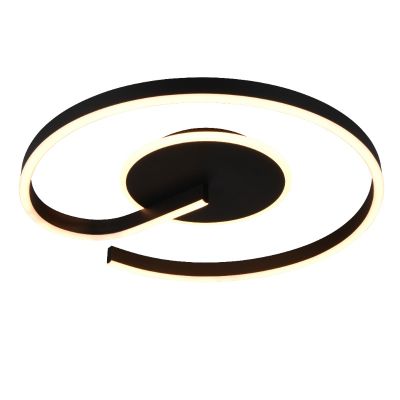 Černé stropní svítidlo designové, Ymer, 21W, LED white switch, s 3stupňovým stmíváním