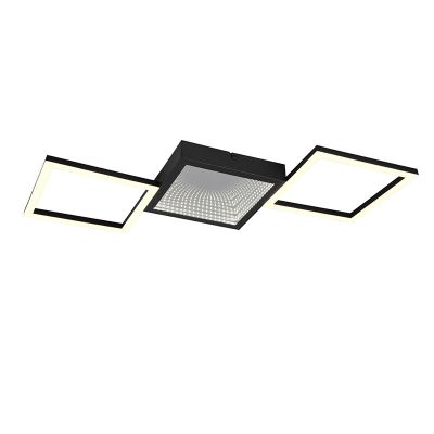 Černé stropní svítidlo designové, Gelka, 24W, LED 3000 K, s 3stupňovým stmíváním