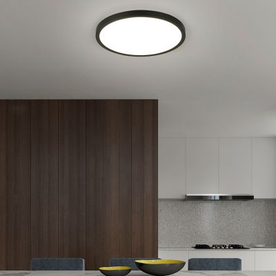 Černé stropní světlo moderní, Zayd, 30W, LED white switch, s 3stupňovým stmíváním
