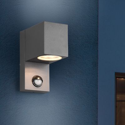 Antracité venkovní nástěnné světlo se senzorem pohybu moderní, Laurien, IP44