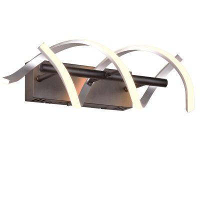 Chromové nástěnné světlo designové, Sylvian, 22W, LED white switch, s 3stupňovým stmíváním