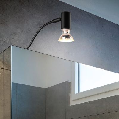 Černé nástěnné světlo do koupelny moderní, Martika, IP44