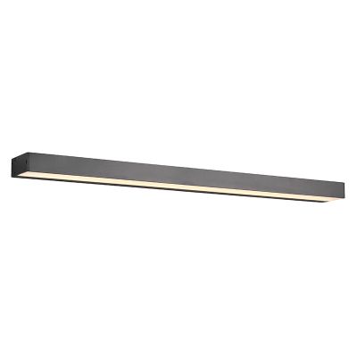 Černé nástěnné světlo do koupelny moderní, Basma, 13W, LED 3000 K, IP44
