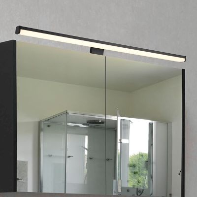 Černé nástěnné světlo do koupelny moderní, Celal, 11,5W, LED 3000 K, IP44