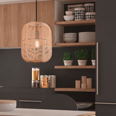 Černé závěsné světlo vintage, Elham