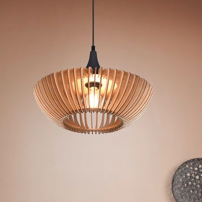 Hnědé závěsné světlo nad jídelní stůl rustikální, Mirjan