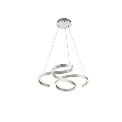 Stříbrné závěsné světlo moderní, Davu, 52W, LED 3000 K