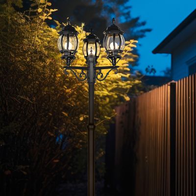 Černý kandelábr klasický, Evander, IP23